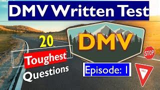 written test hard|hardest dmv test questions.